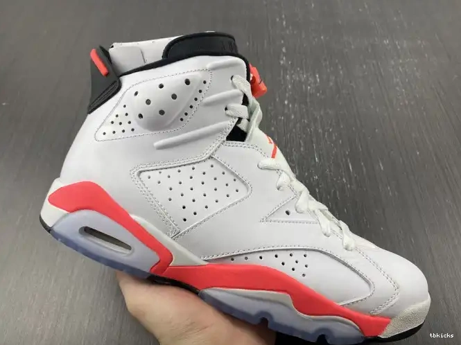 Rep TBK 384664-123 (2014) Infrared White Retro Jordan 6 0519